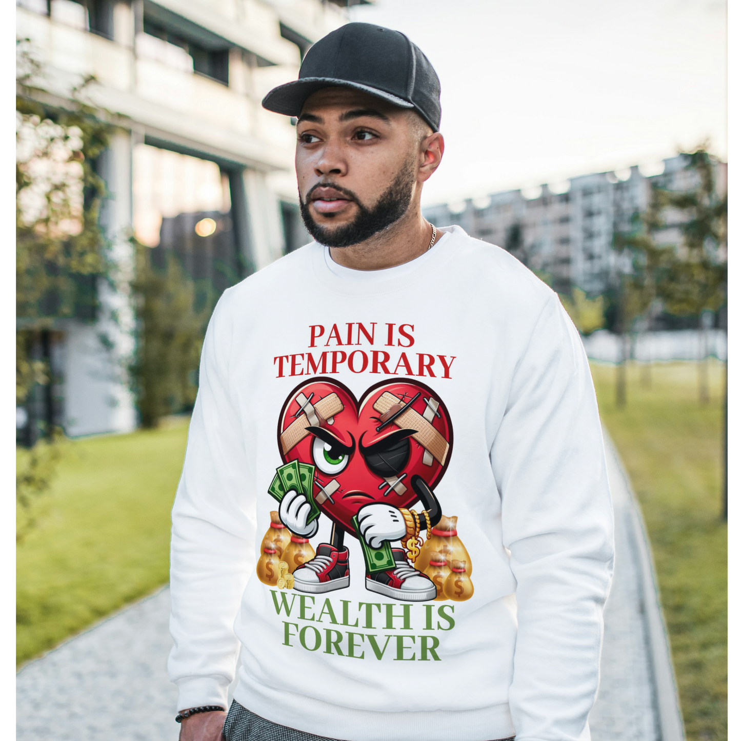 Pain is Temporary; Wealth is forever Valentine Shirt Guys
