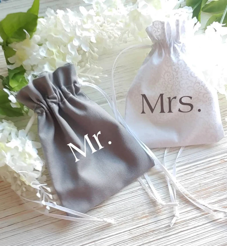 Personalized Wedding Ring Bags