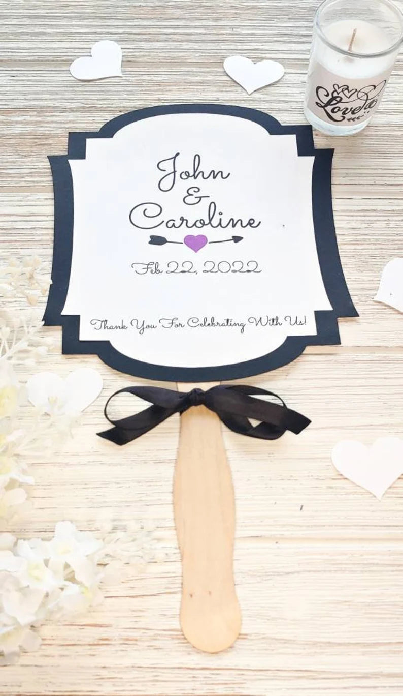 Personalized Wedding Fans