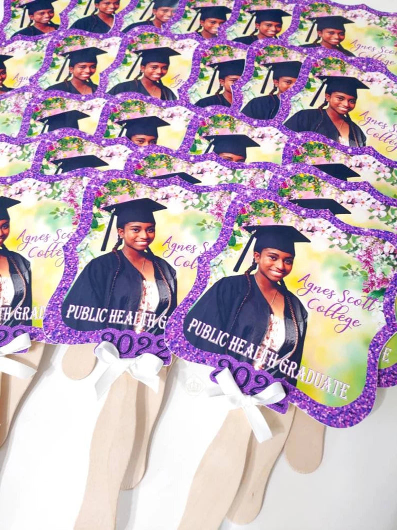 Personalized Graduation Hand Fans