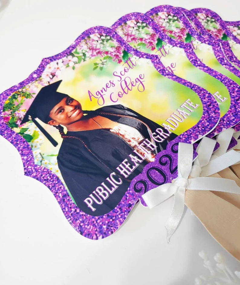 Personalized Graduation Hand Fans
