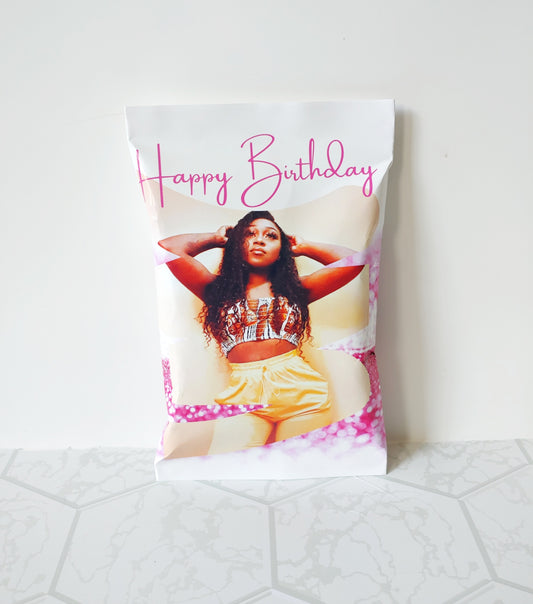 Happy Birthday Chip Bag Favors
