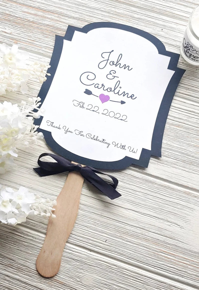 Personalized Wedding Fans