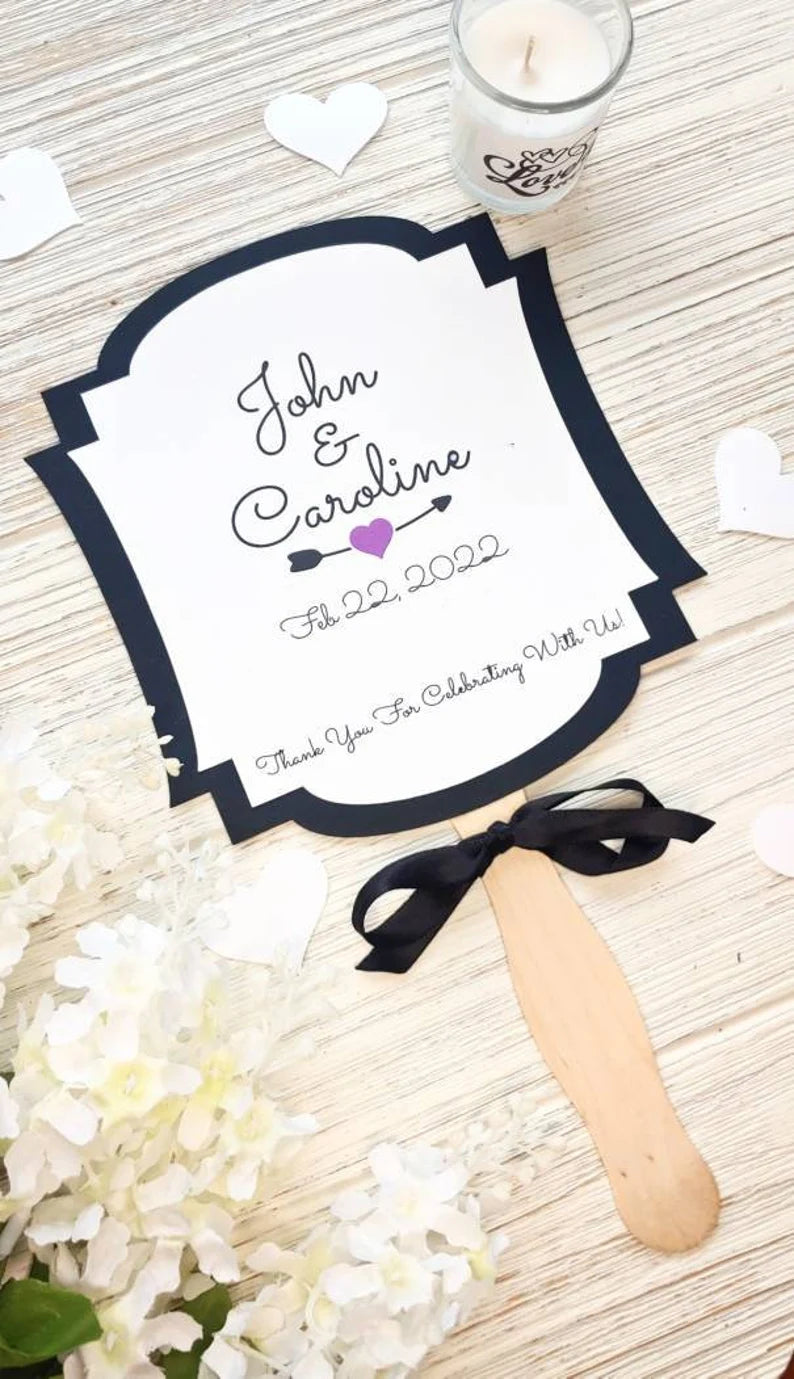 Personalized Wedding Fans