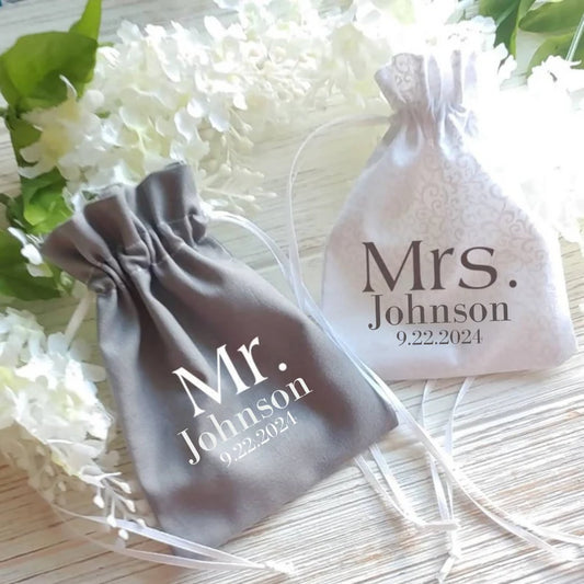 Personalized Wedding Ring Bags