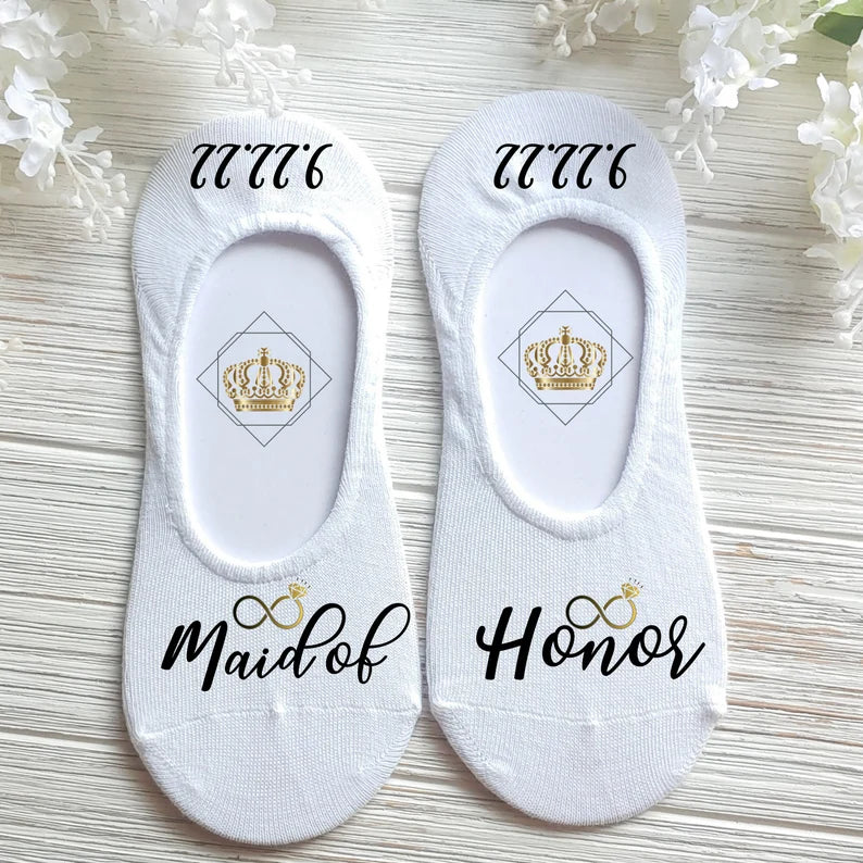 Bridesmaid Proposal Socks | Maid of Honor | Wedding Party Socks | Bridal Party Socks | Wedding Sock | Custom Sock | Bridesmaid Proposal Gift