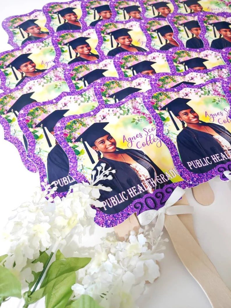 Personalized Graduation Hand Fans